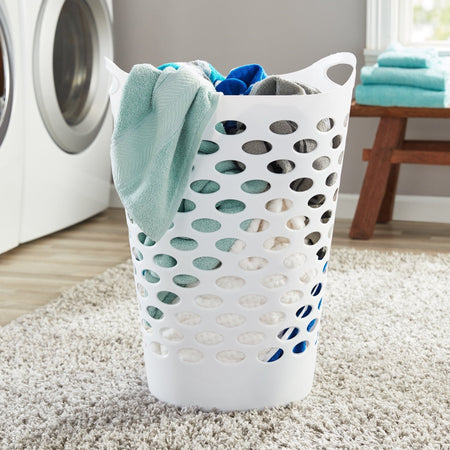 Flexible Round Plastic Laundry Hamper | Tabularaaza