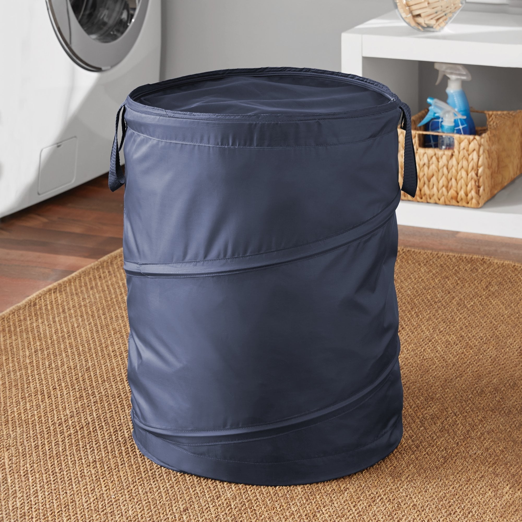 Pop - Up Laundry Hamper with Zipper Lid | Tabularaaza