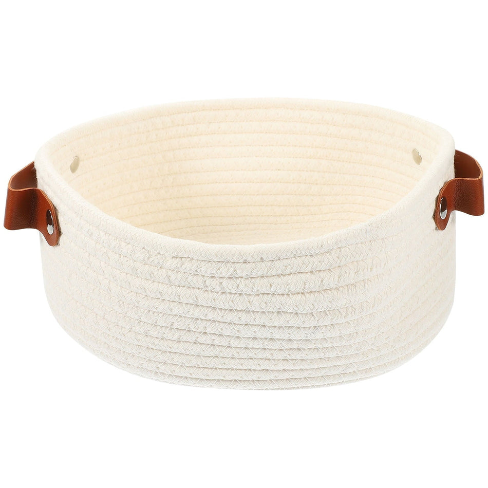 Rectangular Cotton Rope Storage Basket Set | Tabularaaza