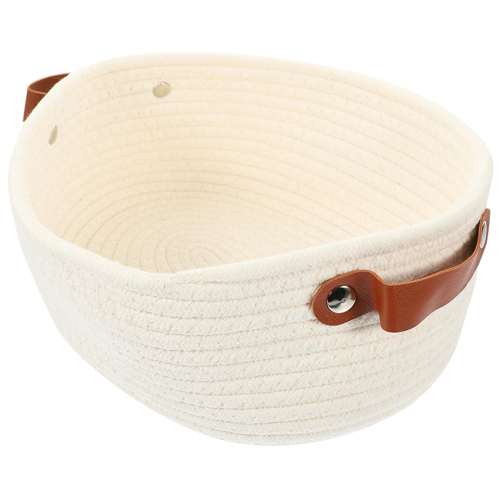 Rectangular Cotton Rope Storage Basket Set | Tabularaaza
