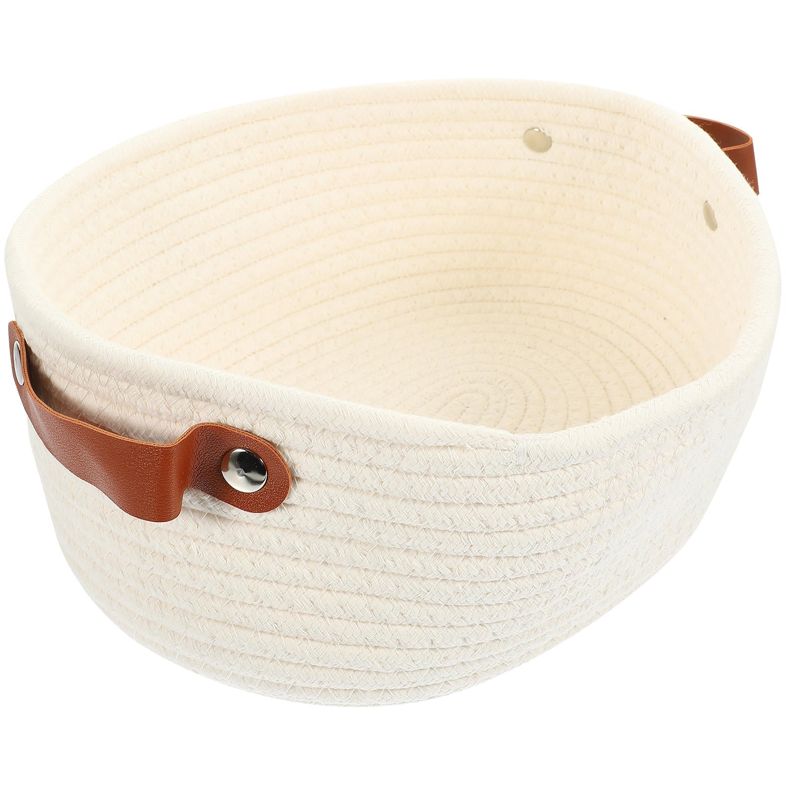 Rectangular Cotton Rope Storage Basket Set | Tabularaaza