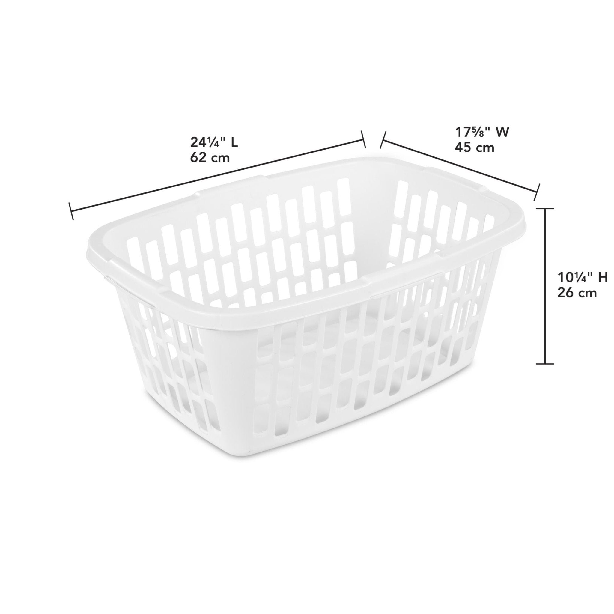 Rectangular Plastic Laundry Basket | Tabularaaza