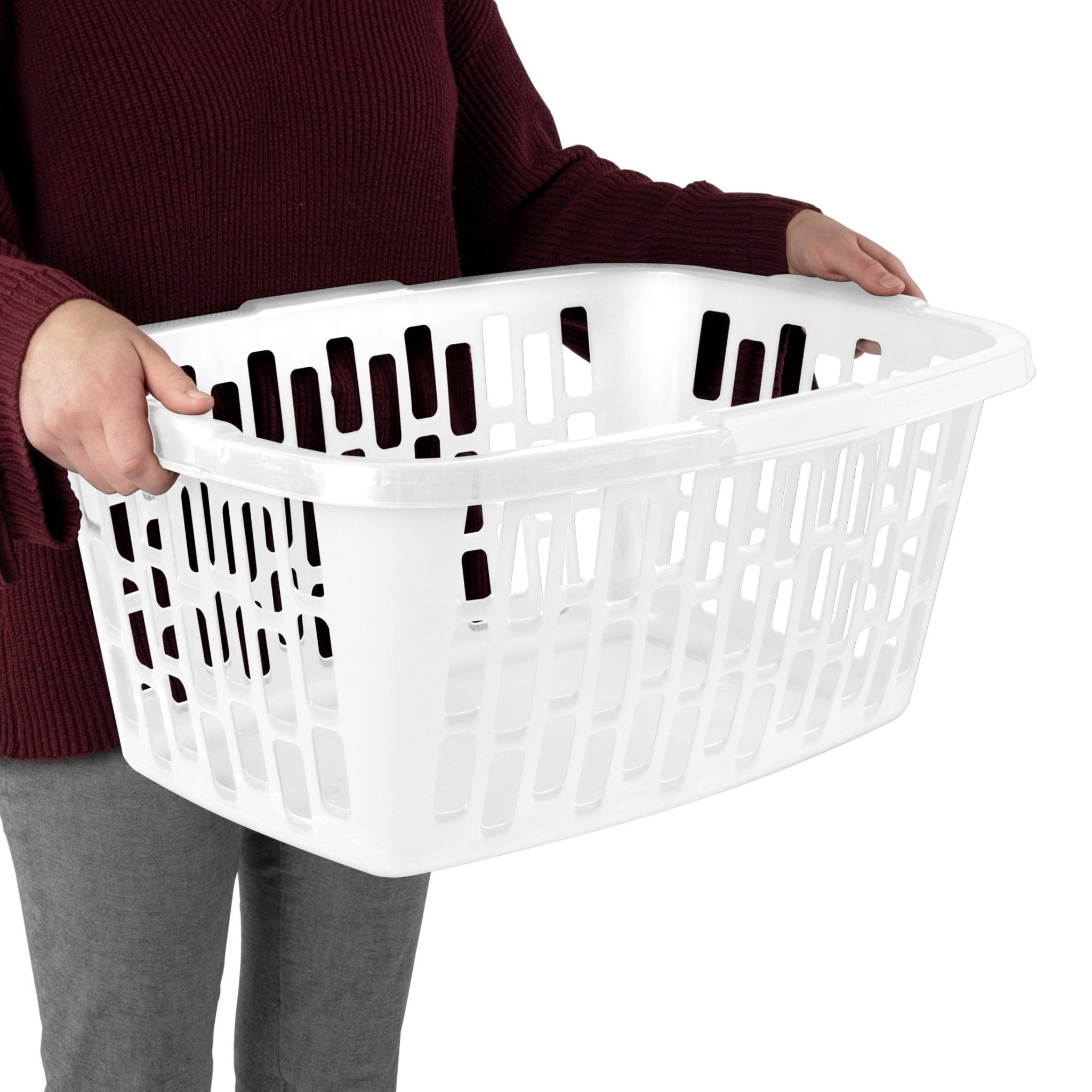 Rectangular Plastic Laundry Basket | Tabularaaza
