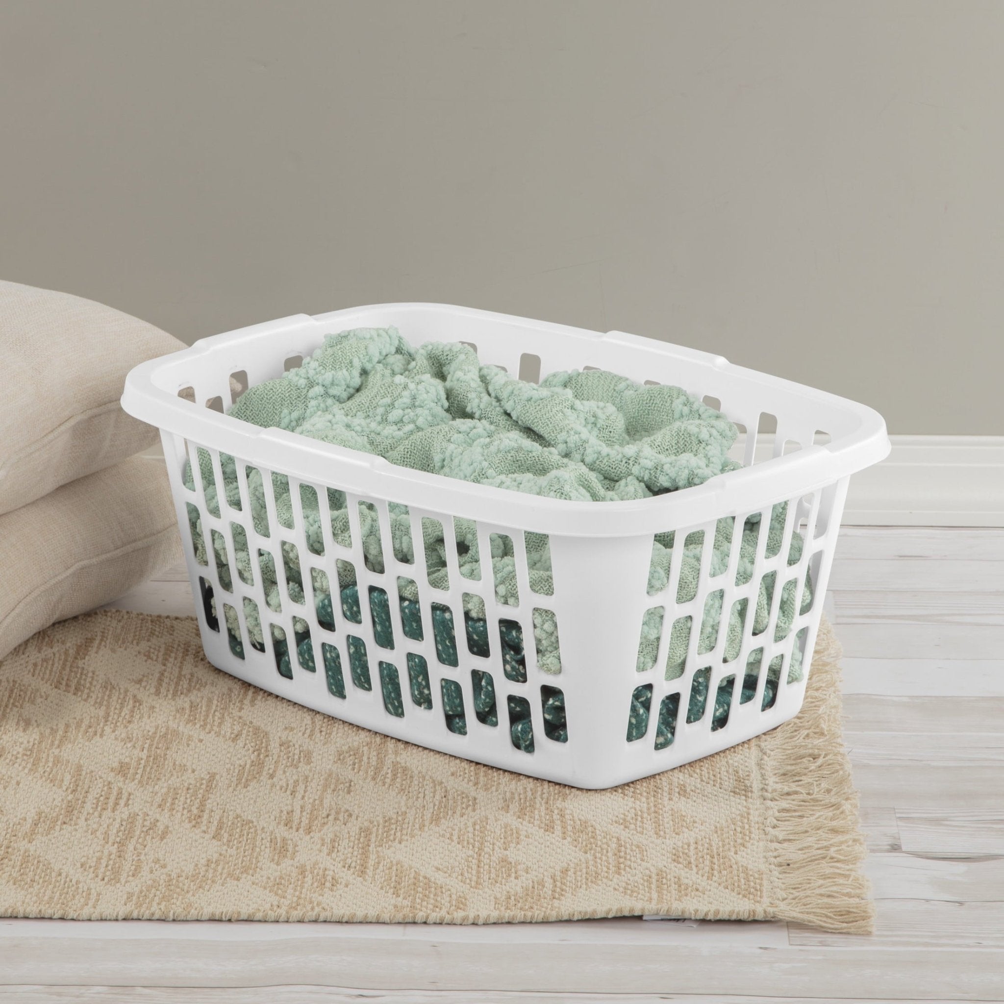Rectangular Plastic Laundry Basket | Tabularaaza