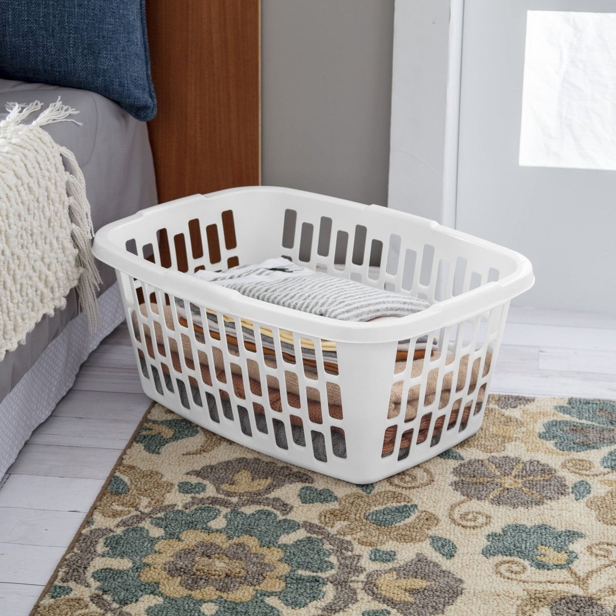 Rectangular Plastic Laundry Basket | Tabularaaza