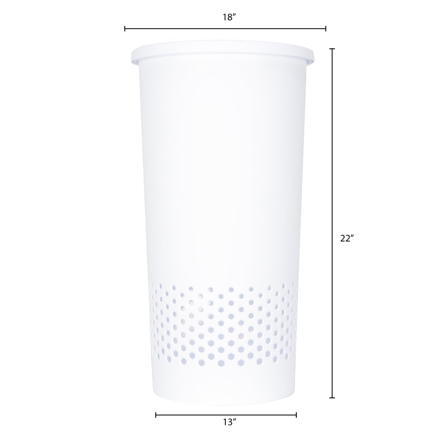 Round Lidded Laundry Hamper | Tabularaaza