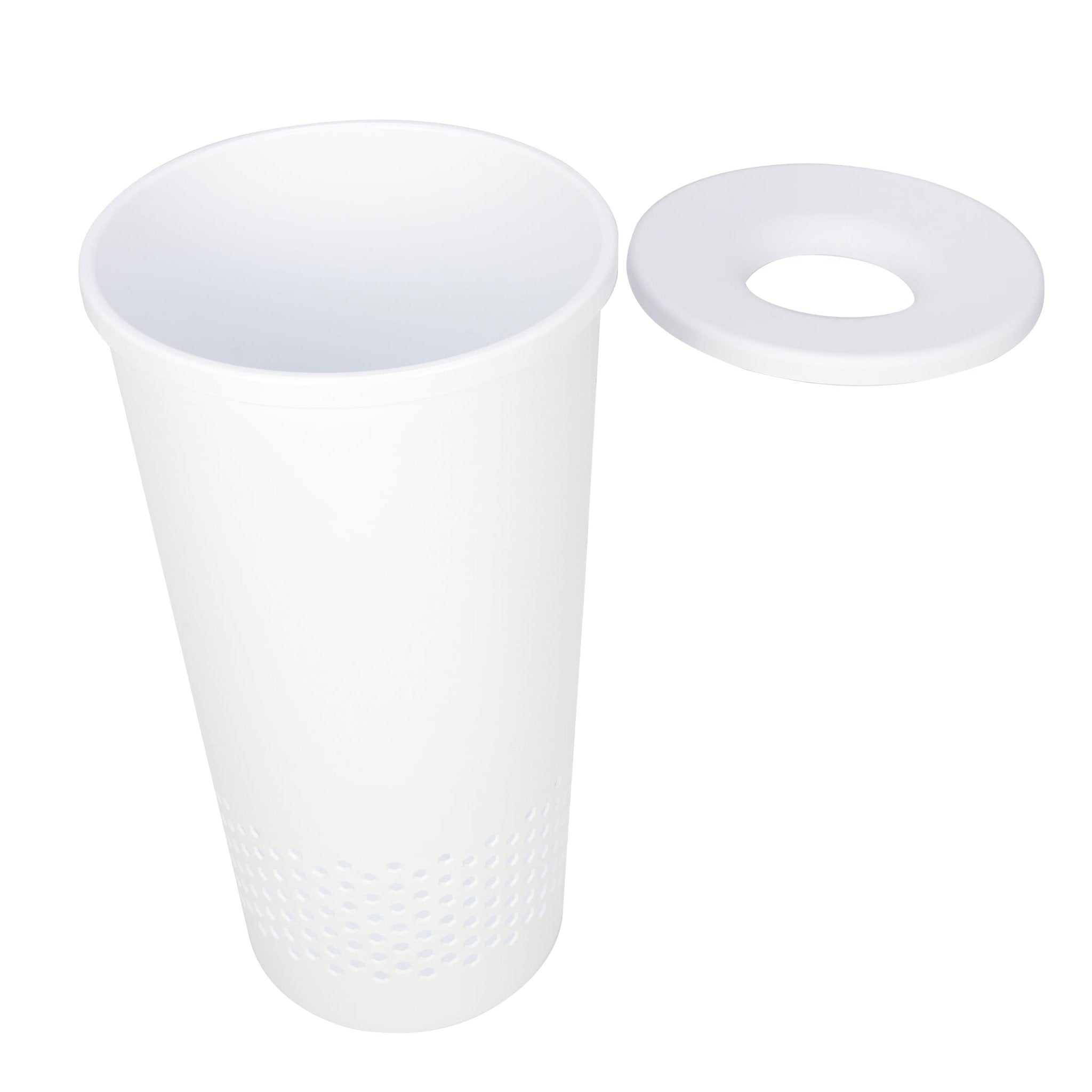 Round Lidded Laundry Hamper | Tabularaaza