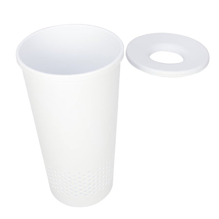 Round Lidded Laundry Hamper | Tabularaaza