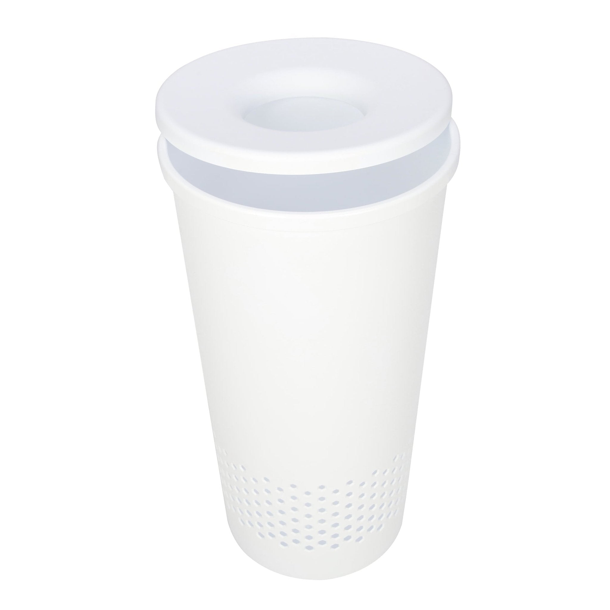 Round Lidded Laundry Hamper | Tabularaaza