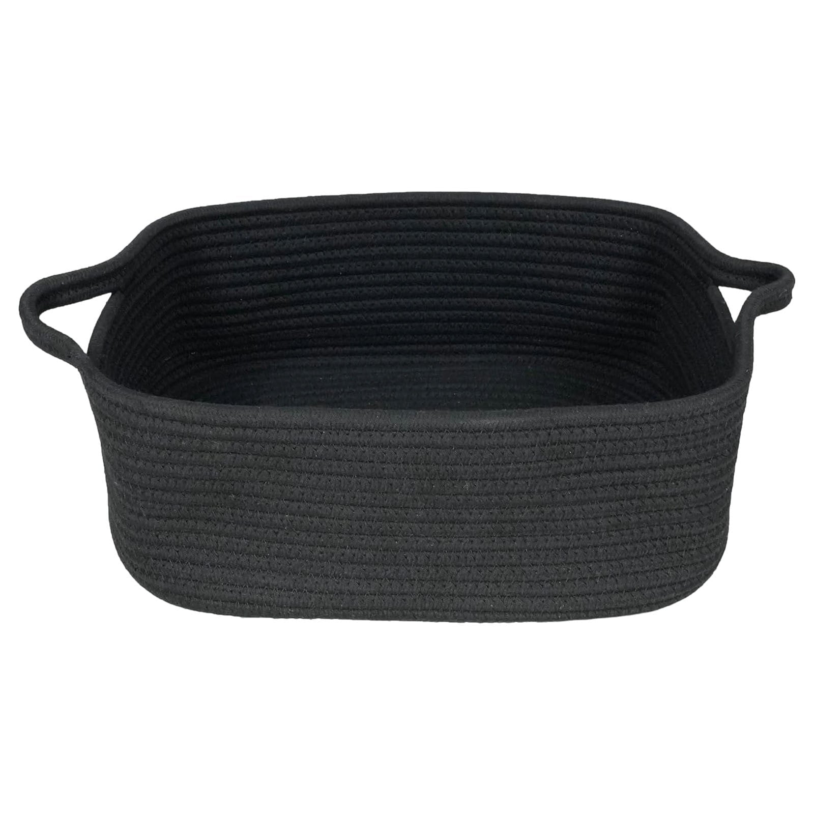 Woven Cotton Rope Storage Basket with Handles | Tabularaaza